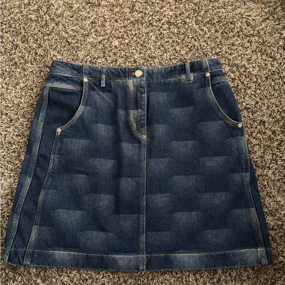 Denim A-Line Skirt